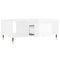 vidaXL Coffee Table High Gloss White 90x50x36.5 cm Engineered Wood