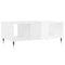 vidaXL Coffee Table High Gloss White 90x50x36.5 cm Engineered Wood