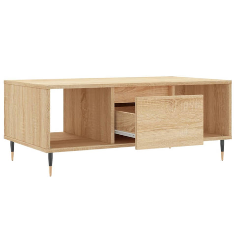 vidaXL Coffee Table Sonoma Oak 90x50x36.5 cm Engineered Wood