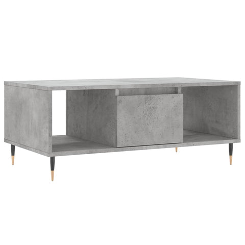 vidaXL Coffee Table Concrete Grey 90x50x36.5 cm Engineered Wood