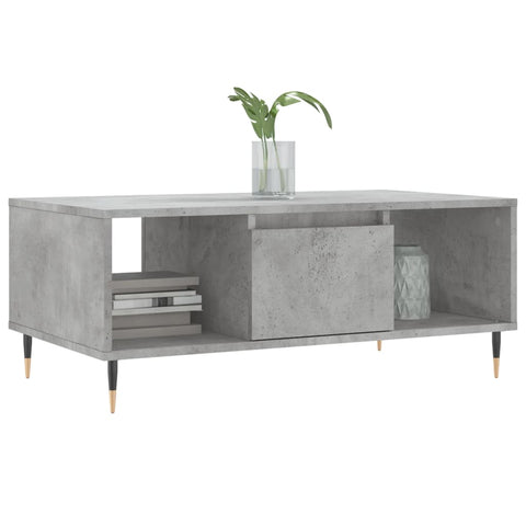 vidaXL Coffee Table Concrete Grey 90x50x36.5 cm Engineered Wood