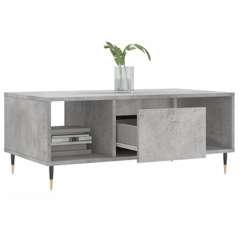 vidaXL Coffee Table Concrete Grey 90x50x36.5 cm Engineered Wood