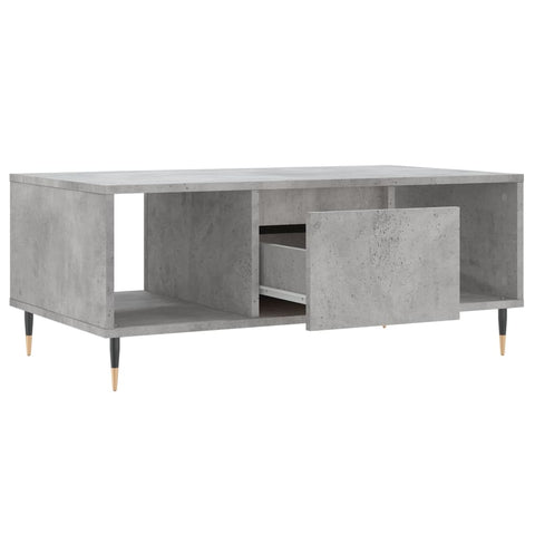 vidaXL Coffee Table Concrete Grey 90x50x36.5 cm Engineered Wood