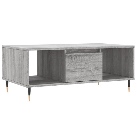 vidaXL Coffee Table Grey Sonoma 90x50x36.5 cm Engineered Wood