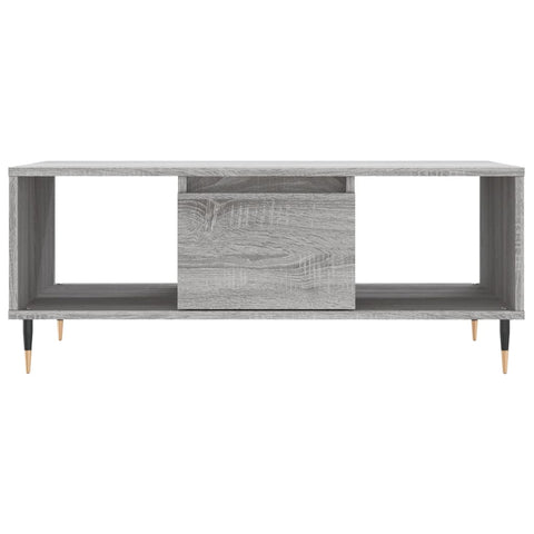 vidaXL Coffee Table Grey Sonoma 90x50x36.5 cm Engineered Wood