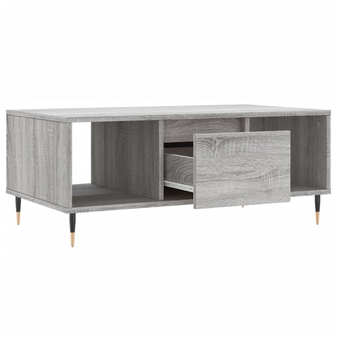 vidaXL Coffee Table Grey Sonoma 90x50x36.5 cm Engineered Wood