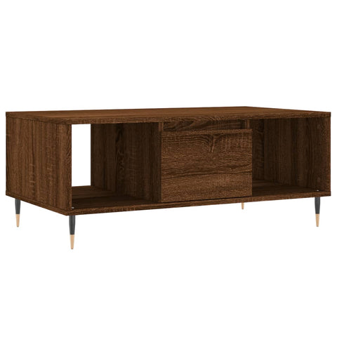 vidaXL Coffee Table Brown Oak 90x50x36.5 cm Engineered Wood