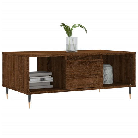 vidaXL Coffee Table Brown Oak 90x50x36.5 cm Engineered Wood