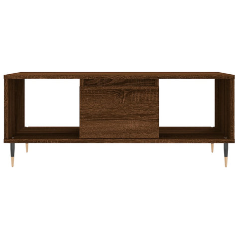 vidaXL Coffee Table Brown Oak 90x50x36.5 cm Engineered Wood