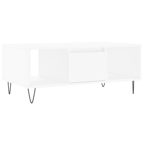 vidaXL Coffee Table White 90x50x36.5 cm Engineered Wood
