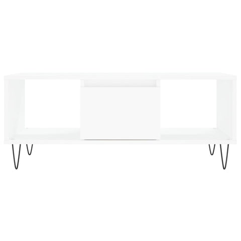 vidaXL Coffee Table White 90x50x36.5 cm Engineered Wood