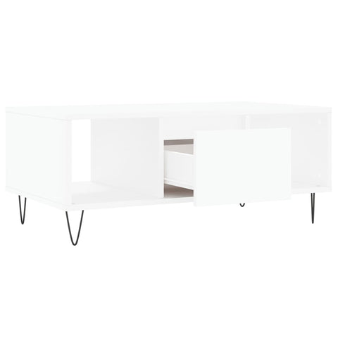 vidaXL Coffee Table White 90x50x36.5 cm Engineered Wood