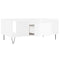 vidaXL Coffee Table High Gloss White 90x50x36.5 cm Engineered Wood