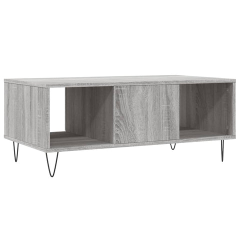 vidaXL Coffee Table Grey Sonoma 90x50x36.5 cm Engineered Wood