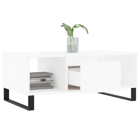vidaXL Coffee Table White 90x50x36.5 cm Engineered Wood