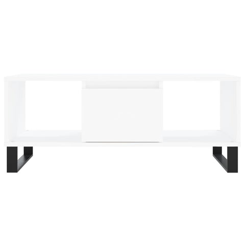 vidaXL Coffee Table White 90x50x36.5 cm Engineered Wood