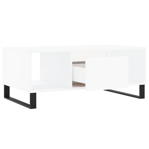 vidaXL Coffee Table White 90x50x36.5 cm Engineered Wood