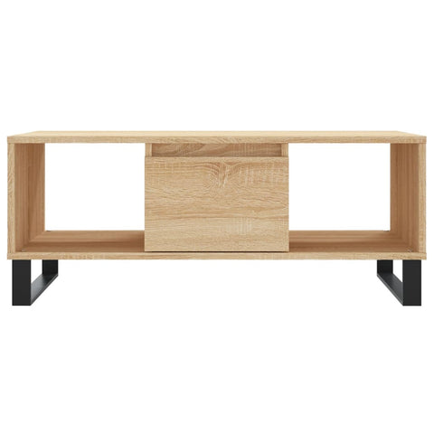 vidaXL Coffee Table Sonoma Oak 90x50x36.5 cm Engineered Wood