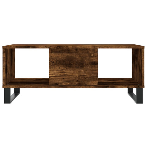 vidaXL Coffee Table Smoked Oak 90x50x36.5 cm Engineered Wood