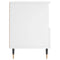 vidaXL Bedside Cabinet White 40x35x50 cm Engineered Wood