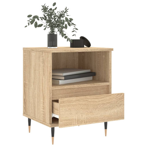 vidaXL Bedside Cabinet Sonoma Oak 40x35x50 cm Engineered Wood