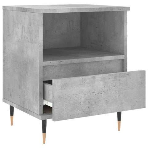 vidaXL Bedside Cabinet Concrete Grey 40x35x50 cm Engineered Wood