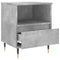 vidaXL Bedside Cabinet Concrete Grey 40x35x50 cm Engineered Wood