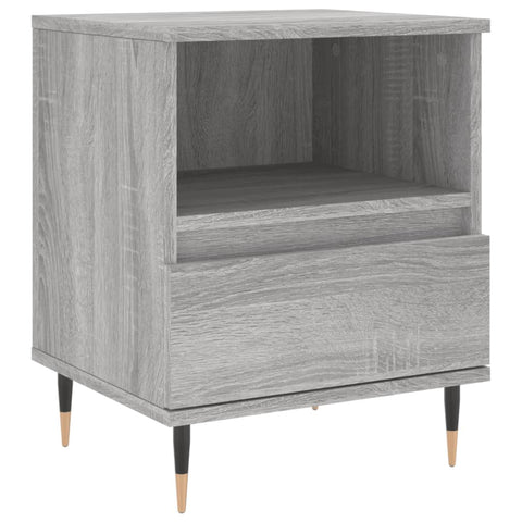 vidaXL Bedside Cabinet Grey Sonoma 40x35x50 cm Engineered Wood