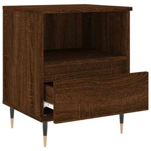 vidaXL Bedside Cabinets 2 pcs Brown Oak 40x35x50 cm Engineered Wood