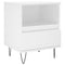 vidaXL Bedside Cabinet White 40x35x50 cm Engineered Wood