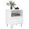 vidaXL Bedside Cabinet White 40x35x50 cm Engineered Wood
