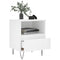 vidaXL Bedside Cabinet White 40x35x50 cm Engineered Wood