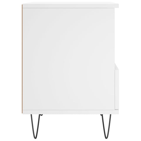 vidaXL Bedside Cabinet White 40x35x50 cm Engineered Wood