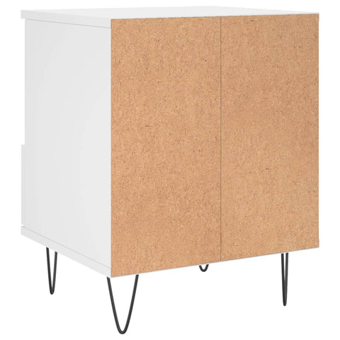 vidaXL Bedside Cabinet White 40x35x50 cm Engineered Wood