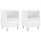 vidaXL Bedside Cabinets 2 pcs High Gloss White 40x35x50 cm Engineered Wood
