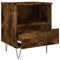 vidaXL Bedside Cabinet Smoked Oak 40x35x50 cm Engineered Wood