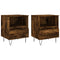 vidaXL Bedside Cabinets 2 pcs Smoked Oak 40x35x50 cm Engineered Wood
