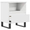 vidaXL Bedside Cabinet White 40x35x50 cm Engineered Wood