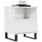 vidaXL Bedside Cabinet High Gloss White 40x35x50 cm Engineered Wood