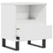 vidaXL Bedside Cabinet High Gloss White 40x35x50 cm Engineered Wood