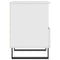 vidaXL Bedside Cabinet High Gloss White 40x35x50 cm Engineered Wood