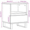 vidaXL Bedside Cabinet High Gloss White 40x35x50 cm Engineered Wood