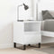 vidaXL Bedside Cabinet High Gloss White 40x35x50 cm Engineered Wood