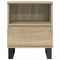 vidaXL Bedside Cabinet Sonoma Oak 40x35x50 cm Engineered Wood