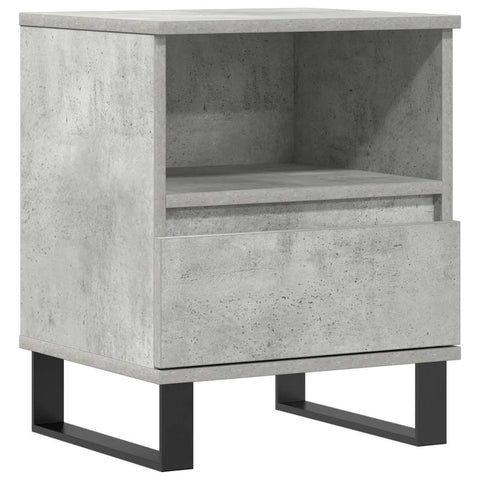 vidaXL Bedside Cabinet Concrete Grey 40x35x50 cm Engineered Wood