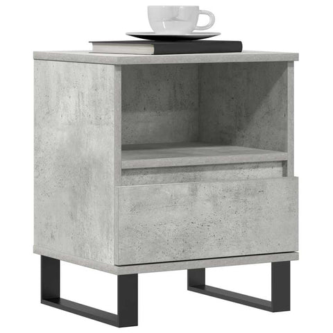 vidaXL Bedside Cabinet Concrete Grey 40x35x50 cm Engineered Wood