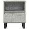 vidaXL Bedside Cabinet Concrete Grey 40x35x50 cm Engineered Wood