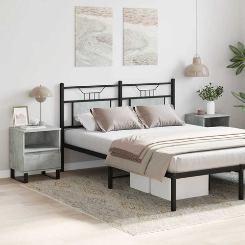 vidaXL Bedside Cabinets 2 pcs Concrete Grey 40x35x50 cm Engineered Wood
