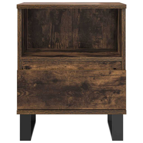 vidaXL Bedside Cabinets 2 pcs Smoked Oak 40x35x50 cm Engineered Wood