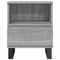 vidaXL Bedside Cabinet Grey Sonoma 40x35x50 cm Engineered Wood
